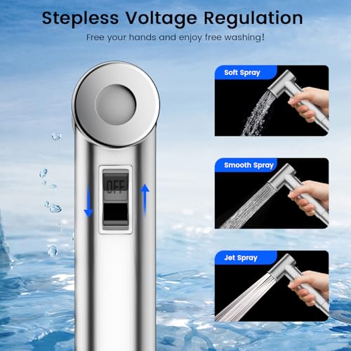 FEELSO Handheld Bidet Sprayer for Toilet, Adjustable Water Pressure Jet Spray Toilet with Bidet Hose for Diaper Sprayer Kit, Feminine Baby Wash, Pet Shower & Muslim Shower