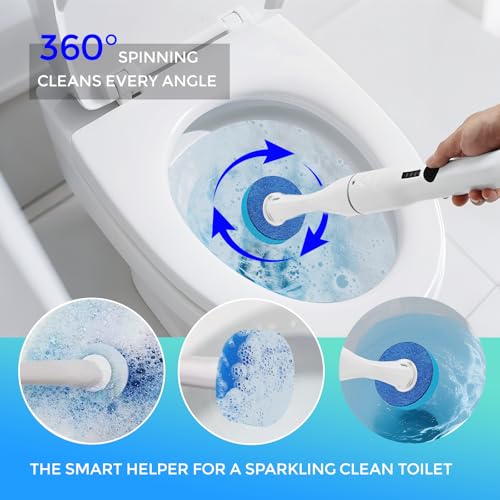 36 Refills Disposable Toilet Brush Heads for HK-047 | 36 replaceable heads, 4-month supply based on twice-weekly use, 2 packs for 8 months, 3 packs for full year, cost-effective