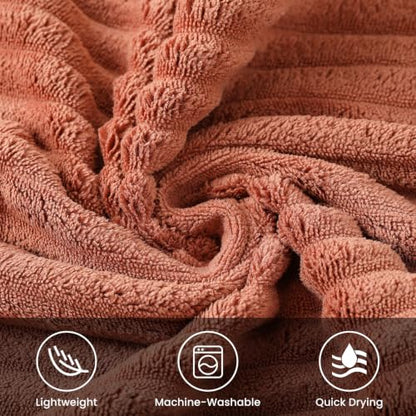 4 Pack Microfiber Hand Towels 14×29.6 Inches Absorbent Quick Dry | Luxury Towels Set Multi Use for Bathroom Kitchen Shower Spa Gym Pool