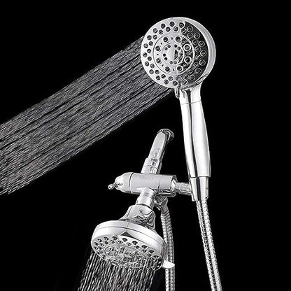 Shower Arm Diverter with Handshower Mount, G1/2 Brass Shower Diverter Valve Bathroom Universal Shower System Replacement for Handheld Shower and Fixed Shower Head(Polished Chrome) - color: Polished Chrome
