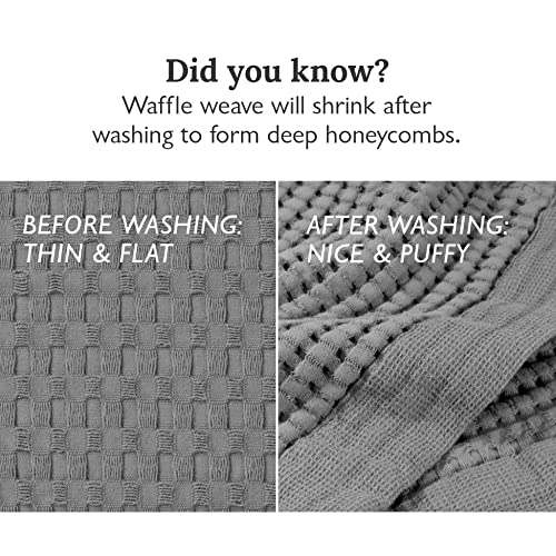 GILDEN TREE Waffle Bath Sheet Quick Dry Towel, Thin Luxury Bath Towels, 40x80 Large Bath Towels 2 Pack Bath Sheets, Modern Style (Slate) - color: Slate, size: Bath Sheet (40" x 80") 2 Pack