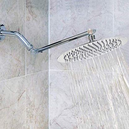 NearMoon Rain Shower Head, Ultra-Thin Design-Pressure Boosting, Awesome Some Experience, High Flow Stainless Steel Rainfall Head (10 Inch, Chrome Finish) - color: Chrome Finish, size: 10 Inch