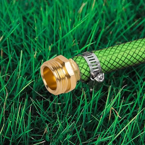 Hourleey Garden Hose Repair Connector with Clamps, Fit for 3/4" or 5/8" Garden Hose Fitting, Male and Female Hose Adapter Water Hose Repair Kit, 5 Set - size: 5-Set