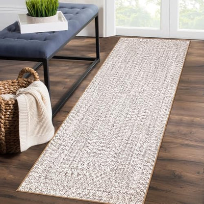 Printed Washable Runner Rug 2x6 2'x6' Beige/Grey - color: Beige/Grey, size: 2' x 6' (Runner)