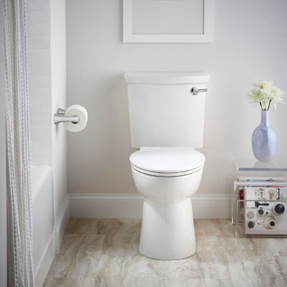American Standard Contemporary VorMax Elongated Toilet Seat, White | Soft Close Toilet Seat: Includes Quick Release Hinges, Easy to Lift, EverClean Antimicrobial | 5055A65C.020