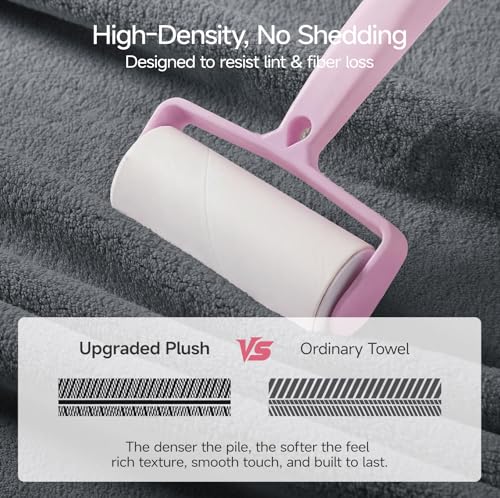 REDKISS Pack of 6 Towel Set - 2 Extra Large Bath, 2 Hand, 2 Washcloths, Ultra Soft & Highly Absorbent, Quicker to Dry, Grey Towels for Bathroom, Spa, Hotel, Gym - color: Gray