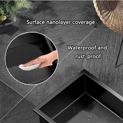 12.6" X 12.6" Recessed Shower Niche, Single Shelf Organizer Modern in Wall, Stainless Steel Shower Nook Insert,Grey - color: Gray