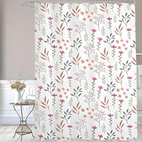 Plastic Shower Liner - Premium EVA 6G Thickened Shower Curtain Liner with Rustproof Grommets and 3 Weighted Magnets, Waterproof Shower Curtain for Bathroom(Bouquet, 72”*72”) - color: Bouquet, size: 72”*72”