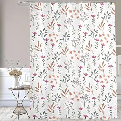 Plastic Shower Liner - Premium EVA 6G Thickened Shower Curtain Liner with Rustproof Grommets and 3 Weighted Magnets, Waterproof Shower Curtain for Bathroom(Bouquet, 72”*72”) - color: Bouquet, size: 72”*72”