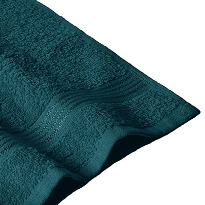 Ultra Soft Cotton Washcloths, Contains 12 Piece Face Cloths 12x12 inch, Ideal for Everyday use Face Towels, Compact & Lightweight Multi Purpose Washcloths - Teal - color: Teal, size: 12 Pack Washcloths