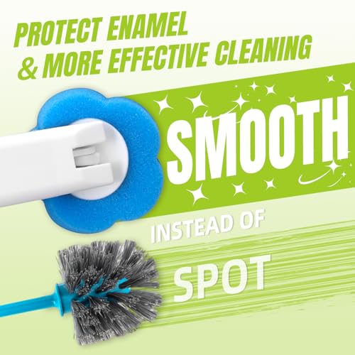Disposable Toilet Brush Cleaning System with 48pcs Refills Pads, Toilet Wand Kit, Toilet Bowl Cleaner Brush for Bathroom Maintenance - size: 1 Brush+48 Refills