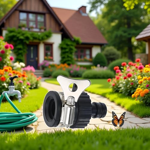 1 Set Black Universal Water Quick Faucet Adapter Tap Connection Garden Hose Pipe Fitting, Garden Hose Parts and Connectors, Hose Connectors and Accessories