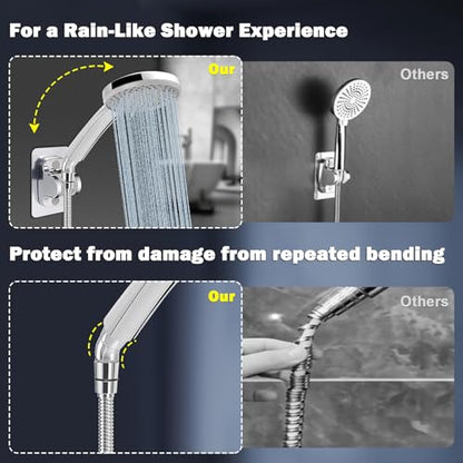 NearMoon Shower Elbow Adapter for Shower Head, Solid Brass 45°G1/2 Male to Female Shower Arm Extension Connector, Polish Chrome (Small) - style: Small