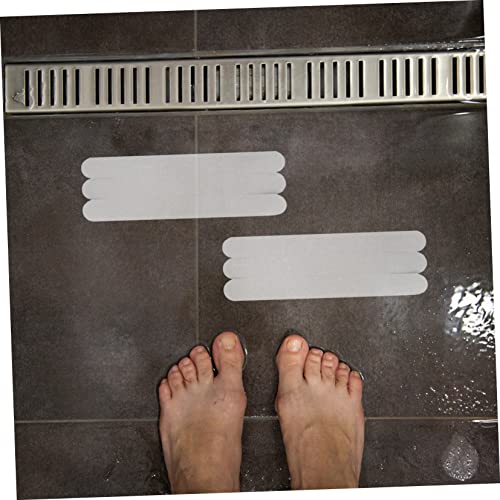 LABRIMP 12pcs Non Slip Tape Slip Strips for Bath Safety Shower Decor Splash Guard Bath Adhesive Stickers - size: 12 pcs