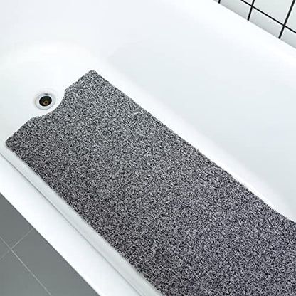 Leotruny Bath Tub Shower Mat 40 x 16 Inch Non-Slip Soft PVC Loofah | Bathtub Mats for Bathroom - color: C04-mix Color