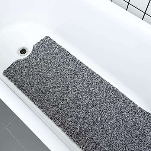 Leotruny Bath Tub Shower Mat 40 x 16 Inch Non-Slip Soft PVC Loofah | Bathtub Mats for Bathroom - color: C04-mix Color