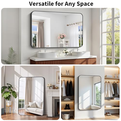 Koonmi Bathroom Wall Mirror,36x55 Inch Large Vanity Mirror for Over Sink - size: 55"L x 36"W