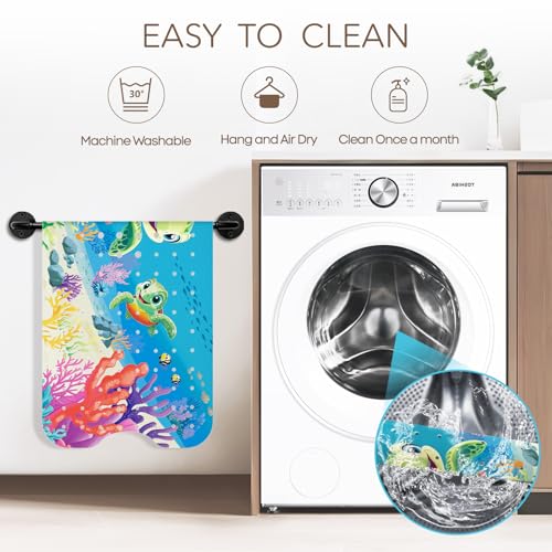 SHUCHING Baby Bath Mat for Tub Non Slip-40x16 Inch, Sea Turtle | Bathtub Mat for Kids & Toddler Mold Free, Long Shower Mat for Inside Shower with Suction Cup, Machine Washable - color: Sea Turtle
