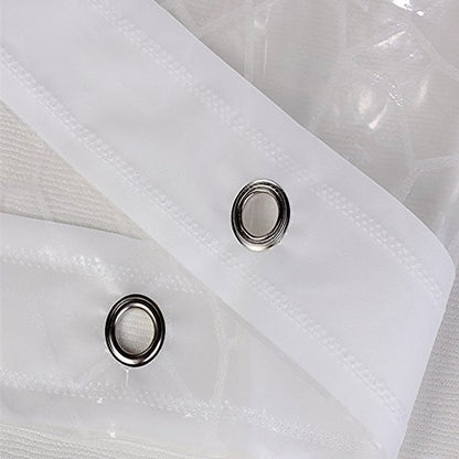 AooHome 48x72 Inch Stall Shower Curtain Liner, EVA 3D Water Cube Narrow Shower Curtain, Water Repellent Shower Liner, Heavy Duty, Semi Transparent - color: Multi Translucent, size: 48"W x 72"L (Pack of 1)