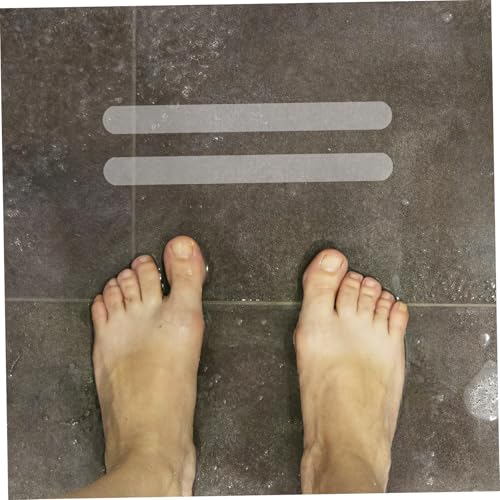 24Pcs Non Slip Bath Stickers Slip Adhesive Strips for Adults Transparent Safety Decals for Bathtubs Showers Stairs Easy Installation Slip Resistant Design
