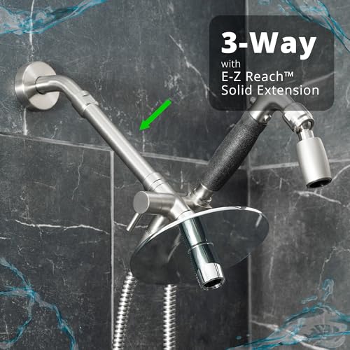 High Sierra® Lead-Free Metal 3-way Combo Shower Kit. Built in Diverter Valve Effortlessly Diverts Flow from the Fixed Shower Head to the Handheld and back - Ultra Low Flow 1.5 GPM-Oil Rubbed Bronze - color: Oil Rubbed Bronze, size: 1.5 GPM