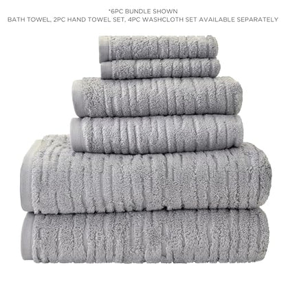 SKL Home CloudSoft Cotton Luxury Bath Towel for Bath & Gift, Gray - color: Gray, style: Bath Towel
