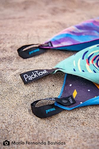 PackTowl Personal Ultralight Microfiber Camping and Travel Towel, Flow Print, Body - color: Flow Print, size: Body - 25 x 54 Inch