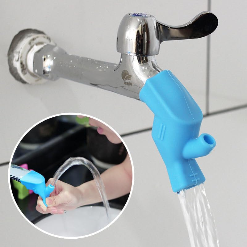 Ximimark 8 pcs Flexible Rubber Bathroom Sink Faucet Extender - Durable Water Flow Extension for Easy Hand Washing - Ideal Kitchen Faucet Accessory, Convenient and Elastic