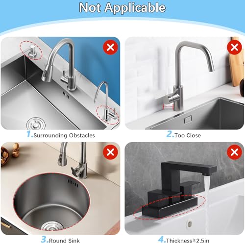 5° Slope Kitchen Sink Faucet Mat, Kitchen Sink Splash Guard, Silicone Material Easy to Clean, 24*5.5 inch Large Size, Suitable for Bathroom, Laundry Room and RV,black - color: Black