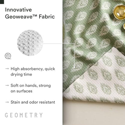 GEOMETRY Kitchen Tea Towels - Quick Dry Microfiber Dish Towels for Kitchen - Henley - 18" x 30" - 1 Pack - color: Henley, style: Kitchen Towel - Double