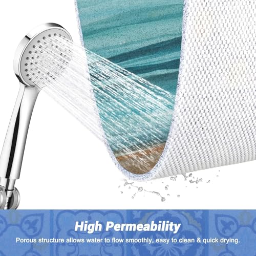 Upgraded Shower Mat Bathtub Mat Non Slip, 24x16 Inch, No Suction Cup Soft Textured PVC Loofah Tub Mat for Wet Area, Quick Drying - color: Brown Green, size: 24" x 16" (Rectangular)