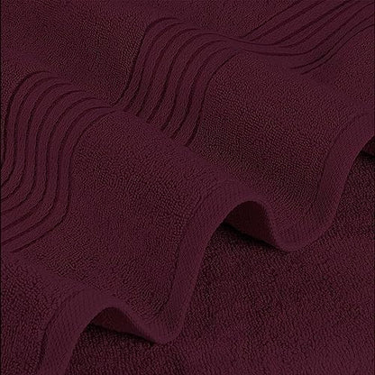 Utopia Towels Luxurious Bath Towels Set, 27x54 in, 4 Pack, Soft, Burgundy | Soft Luxurious Ring Spun Cotton Bath Towels - Lightweight, Highly Absorbent, Quick-Drying, Ideal for Daily Use - color: Burgundy