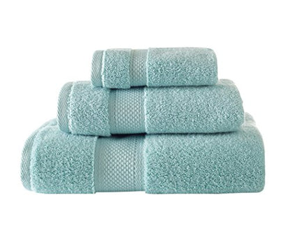 BAGNO MILANO Turkish Towels Hotel-Spa Towel Set, 100% Turkish Cotton | Ultra Soft Plush Absorbent Towels Set (Aqua Green, Bath Towel Set of 2) - color: Aqua Green, size: Bath Towel Set of 2