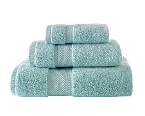 BAGNO MILANO Turkish Towels Hotel-Spa Towel Set, 100% Turkish Cotton | Ultra Soft Plush Absorbent Towels Set (Aqua Green, Towel Set of 6) - color: Aqua Green, size: Towel Set of 6