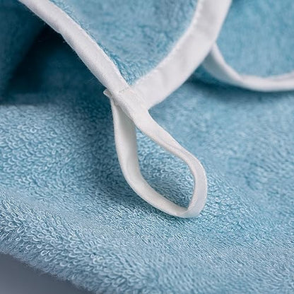 Soft Baby Washcloths Set - Absorbent Natural Baby Wash Cloth for Delicate Skin - 12"x12" Large Baby Bath Washcloths - Newborn Bath Face Towel (Blue) - color: Blue