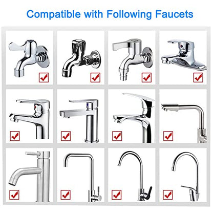 Sink Faucet Hose Shower Sprayer Attachment for Hair Washing&Pet Shower,Water Saving Aerator with 3-Way Diverter Valve for Bathroom Bathtub, Kitchen Faucet, Utility Laundry Tub(White) - color: White with 79" Hose