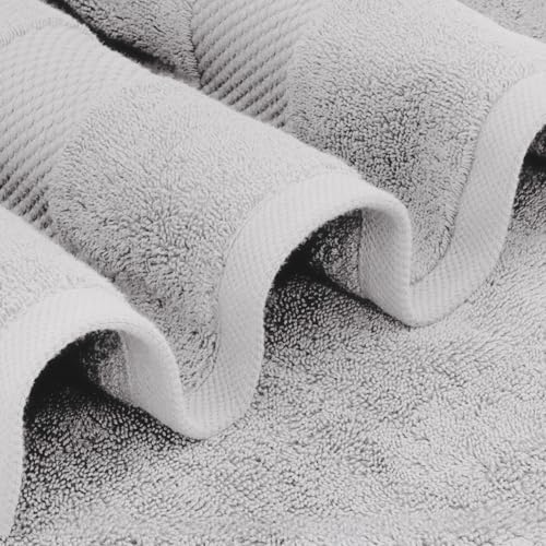 White Classic Luxury Bath Sheets Towels for Adults Extra Large | Highly Absorbent Hotel Collection | 35x70 Inch | 2 Pack (Dolphin Gray) - color: 06: Dolphin Gray