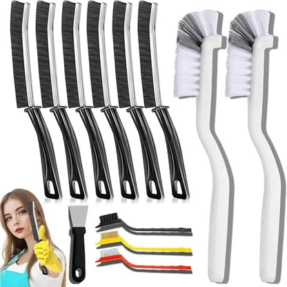12Pcs Crevice Cleaning Brush Set, Hard Bristle Gap Cleaning Tools, Multifunctional Brushes for Kitchen, Bathroom, Grout, Sink, Bottle, Teapot, Blender, Window & Car (12pcs) - color: 12pcs
