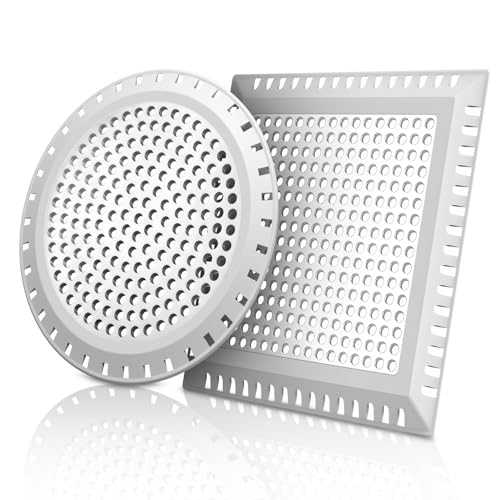 Aojuxix Shower Drain Hair Catcher/Drain Protector/Shower Drain Cover | Stainless Steel and Silicone Hair Trap for Bathroom Floor Drain (Patented Product) - color: Gray Gray, size: 4 inch