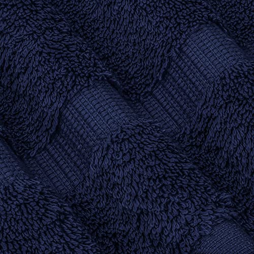 Chakir Turkish Linens 100% Cotton Premium Turkish Towels for Bathroom | 30'' x 60'' Large Bath Towels (4 Piece, Navy) - color: Navy