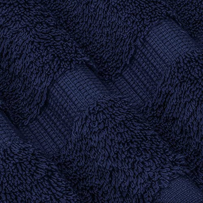 Chakir Turkish Linens 100% Cotton Premium Turkish Towels for Bathroom | 30'' x 60'' Large Bath Towels (4 Piece, Navy) - color: Navy