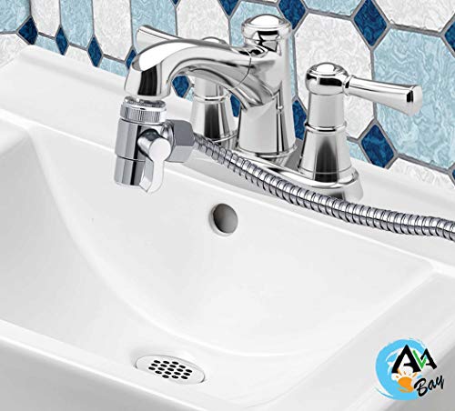 AVAbay® Sink Faucet Handheld Bidet Sprayer for Toilet I Bidet Attachment for Warm & Cold Water I Long 80" Hose Perfect for Feminine Hygiene, Cloth Diaper, Bathroom Toilet Cleaning - color: Faucet Bidet Sprayer
