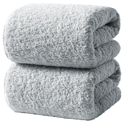 REDKISS Ultra-Plush Bath Towel Set - 900GSM Premium Thick Cotton for Bathroom & Spa, Super Absorbent Bath Sheets with No Shedding (2-Piece Bath Twoel Set for Adults, Luxury Hotel & Home Use)-Blue lime - color: Blue Lime, size: Bath Towel Set of 2