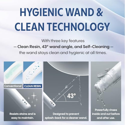 TOTO® WASHLET® C5 Electronic Bidet Toilet Seat with PREMIST and EWATER+ Wand Cleaning, Elongated, Cotton White - SW3084#01 - size: C5 Elongated