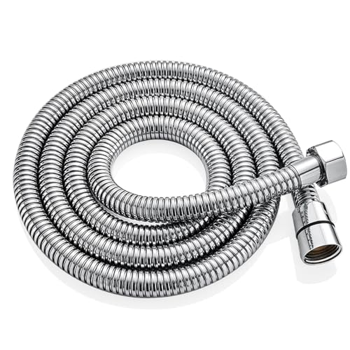 Shower Hose, 70 Inches Extra Long Stainless Steel Shower Hose | for Handheld Shower Head(Chrome) - color: Chrome