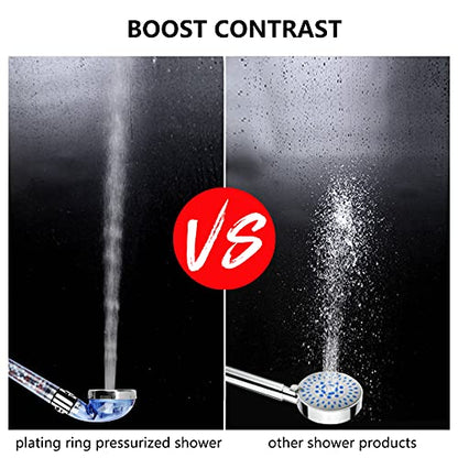 Filtered Shower Head - 59 Inch Expandable Handheld Hose, Leakproof Flexible Hose Extension, High Pressure Shower - style: 3 Spray Settings with Holder