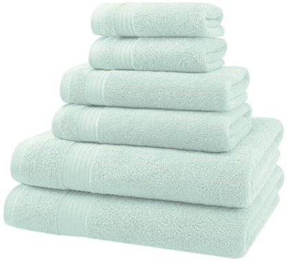 American Veteran Towel, 6 Piece Towel Set for Bathroom, 100% Cotton Turkish Bathroom Towels, 2 Bath Towels 2 Hand Towels 2 Washcloths, Mint - color: Mint, size: X Large 6 PC