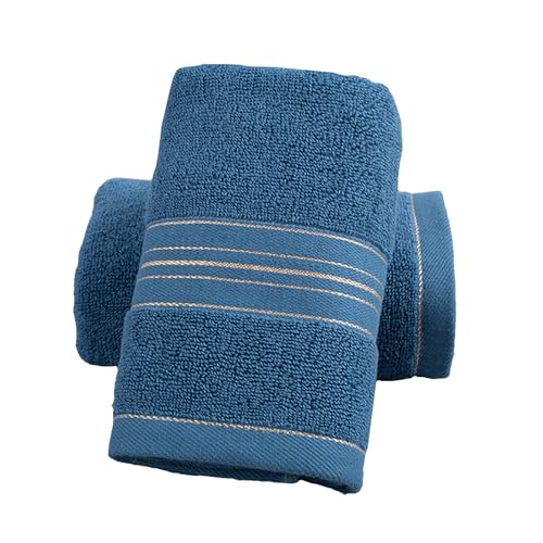 2 Pack Hand Towels for Bathroom, Cotton Decorative Soft (Blue - 2 Pack) | Decorative Hand Towel Set for Face Spa Bath Gym Kitchen, 13x30 Inch, Premium materials ensure - color: Blue - 2 Pack
