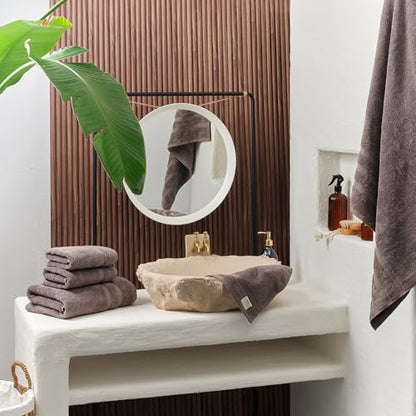 SOFE H&L | Olea Luxury Turkish Cotton Bath Towel Set of 1 : 1 Jumbo Bath Towel - Dark Gray | Premium, Soft, Durable, Absorbent | XL Bath Towels Oversized - color: Dark Gray, size: Set of 1 (1 Jumbo Bath Towel)