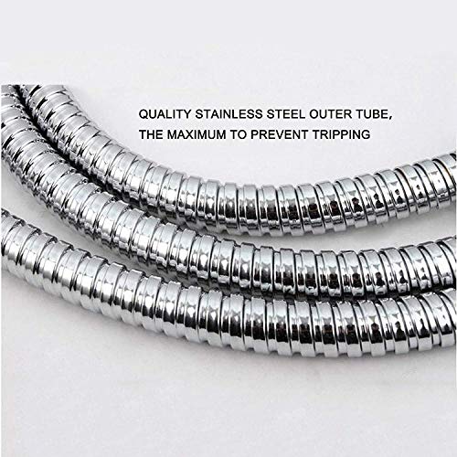 Shower Hose, 79-inch Stainless Steel Showerhead Hose with G1/2 Universal Brass Connector, Chrome - size: 79 inches